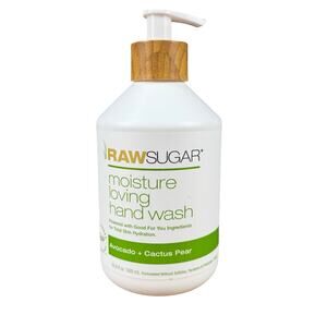 RAW SUGAR Moisture Loving Hand Wash Avocado Cactus Pear Vegan 16.9‎ oz